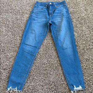 American Eagle Outfitters Women's Distressed Blue Skinny Jeans